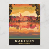 Madison, Wisconsin Postkarte (Vorderseite)