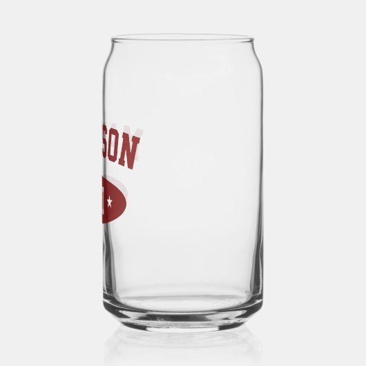 Madison Wisconsin Retro Bold Typography Glassware Dosenglas (Rechts)