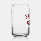 Madison Wisconsin Retro Bold Typography Glassware Dosenglas (Links)