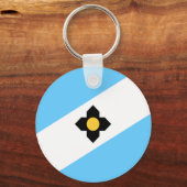 Madison (Wisconsin) Schlüsselanhänger der Stadtfla (Vorderseite)