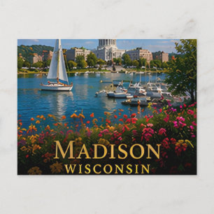 Madison Wisconsin Seen und Kultur der Hauptstadt � Postkarte