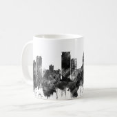 Madison Wisconsin Skyline BW Kaffeetasse (Vorderseite Links)