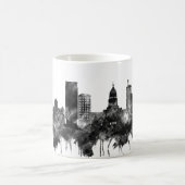 Madison Wisconsin Skyline BW Kaffeetasse (Mittel)