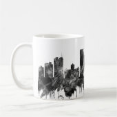 Madison Wisconsin Skyline BW Kaffeetasse (Links)