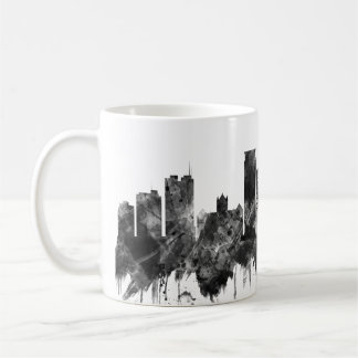 Madison Wisconsin Skyline BW Kaffeetasse