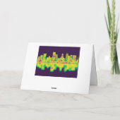 Madison Wisconsin Skyline Feiertagskarte (Rückseite)