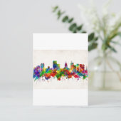 Madison Wisconsin Skyline Feiertagspostkarte (Stehend Vorderseite)