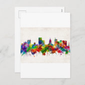 Madison Wisconsin Skyline Feiertagspostkarte (Vorne/Hinten)