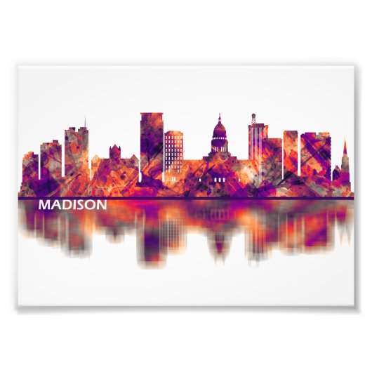 Madison Wisconsin Skyline Fotodruck (Vorne)