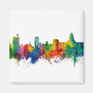 Madison Wisconsin Skyline Magnet