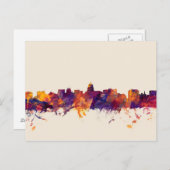 Madison Wisconsin Skyline Postkarte (Vorne/Hinten)