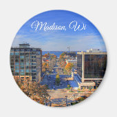 Madison, Wisconsin Souvenir Keepake Magnet (Vorne)