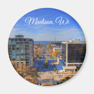 Madison, Wisconsin Souvenir Keepake Magnet