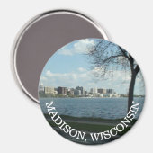 Madison, Wisconsin Souvenir Magnet (Vorderseite/Rückseite)