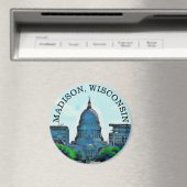 Madison, Wisconsin Souvenir Magnet (In Situ (Geschirrspüler))