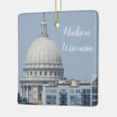 Madison, Wisconsin Staat Hauptstadt Keramikornament (Links)