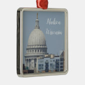 Madison, Wisconsin Staat Hauptstadt Ornament Aus Metall (Rechts)