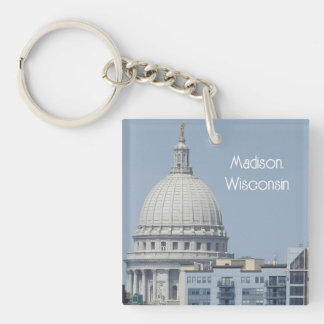 Madison, Wisconsin Staat Hauptstadt Schlüsselanhänger