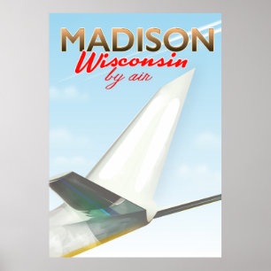 Madison Wisconsin USA Vintage-Flugposter Poster