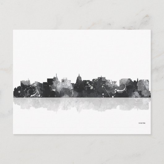 MADISON, WISCONSON SKYLINE POSTKARTE (Vorderseite)
