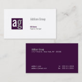 Madison XXI Visitenkarte (Vorne/Hinten)