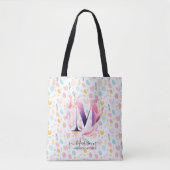 Madison's elegantes Monogramm-Design für die Blume Tasche (Vorderseite)