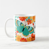 Madison's Garden Butterfly Floral Kaffeetasse (Links)