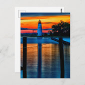 Madisonville Lighthouse Postcard Postkarte (Vorne/Hinten)