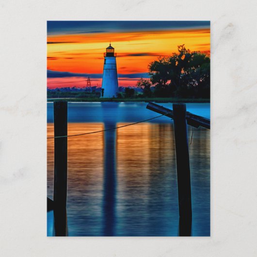 Madisonville Lighthouse Postcard Postkarte (Vorderseite)