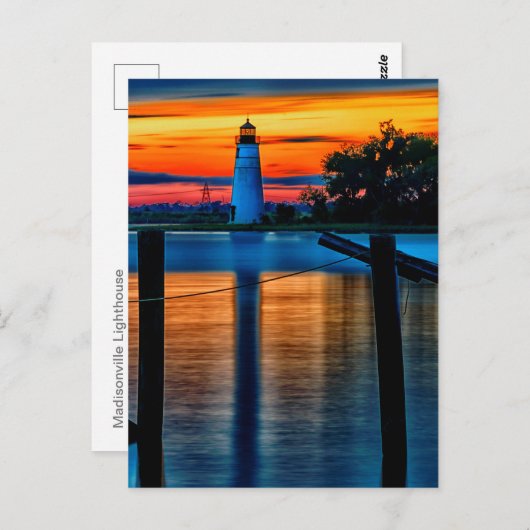 Madisonville Lighthouse Postcard Postkarte (Vorne/Hinten)