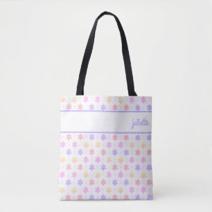 MÄDLICH HÜBSCHE LILA KLEINE BLUME DRUCKEN TASCHE