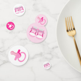 MÄDLICH PINK BABY HINTERN UND BINKYS KONFETTI