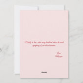 Madly in Liebe | Blumenherz | Benutzerdefinierter  Feiertagskarte (Rückseite)