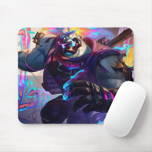 Madman Gaming Mousepad | Power Lifter Theme Art (Mit Mouse)