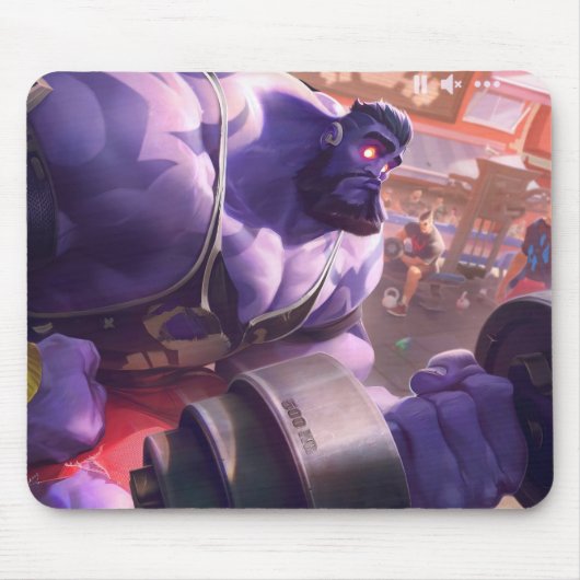 Madman Gaming Mousepad | Power Lifter Theme Art (Vorne)