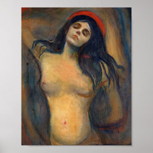 Madonna 1894 By Edvard Munch Poster
