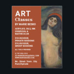 Madonna 1894 Version von Edvard Munch, Art Classes Flyer<br><div class="desc">Madonna 1894 von Edvard Munch,  Art Teacher,  Art Class Advertising Flyer von The Business Card Store.</div>