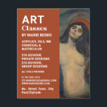 Madonna 1894 Version von Edvard Munch, Art Classes Flyer<br><div class="desc">Madonna 1894 von Edvard Munch,  Art Teacher,  Art Class Advertising Flyer von The Business Card Store.</div>