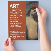 Madonna 1894 Version von Edvard Munch, Art Classes Flyer (Hand)