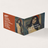 Madonna 1894 Version von Edvard Munch, Art Teacher Visitenkarten (Vorderseite)