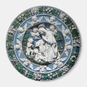 Madonna Adoring by Della Robbia Magnet (Vorne)