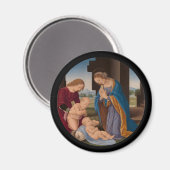 Madonna Adoring the Child with the Säugling Magnet (Vorderseite/Rückseite)