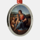 Madonna alba silbernes ornament (Rechts)