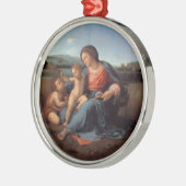 Madonna alba silbernes ornament (Links)