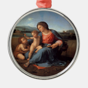 Madonna alba silbernes ornament