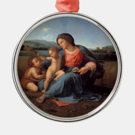 Madonna alba silbernes ornament (Vorne)