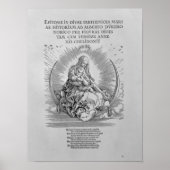 Madonna als stillende Mutter und göttliches Wesen Poster (Vorne)