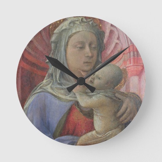 Madonna and Child, c.1430 (tempera on panel) Runde Wanduhr (Vorderseite)