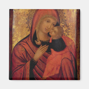 Madonna and Child, c.1650 (Panel) Magnet