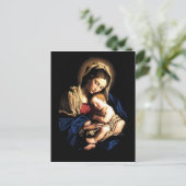 Madonna and Child Custom Postcard Postkarte (Stehend Vorderseite)